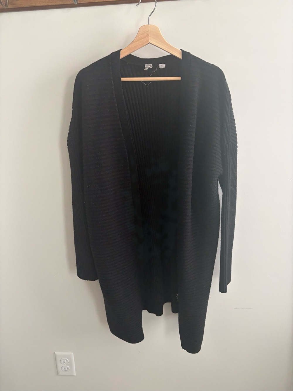 GAP Black Open-Front Women's Knit Cardigan